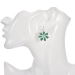 Precious Memories Flower Leverback Earrings (Sterling Silvertone)