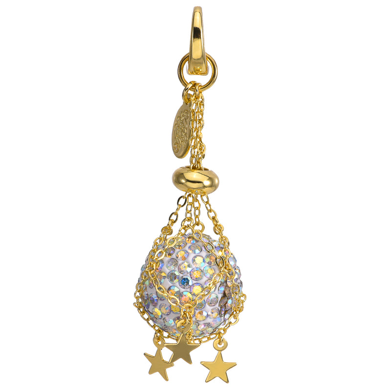 Starlight Spell Caster Open Ring Charm (Goldtone)