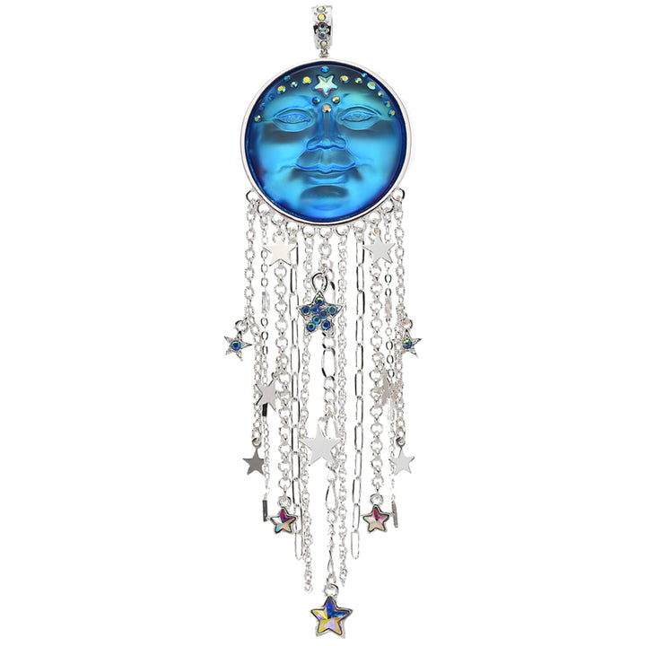 Collana Kirks Folly Crystal Freedom 3 Fili Staccabile - Tono Argento Con Cristalli Rossi, Blu E Trasparenti