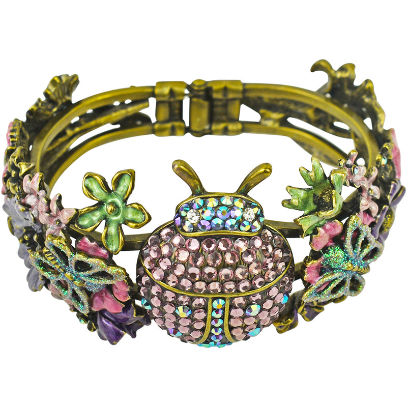 Lady Bird Cuff Bracelet (Brasstone)