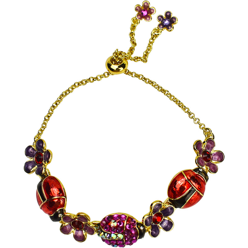 Lady Bird Slide Bracelet (Goldtone)