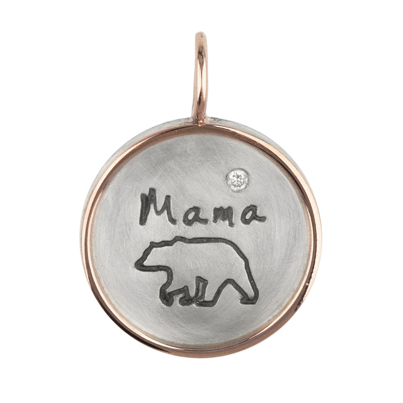 Heather B. Moore Mama Bear Round Charm