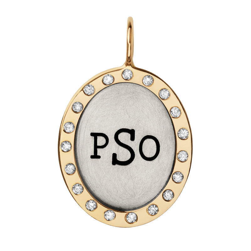 Heather B. Moore Monogram Oval Charm