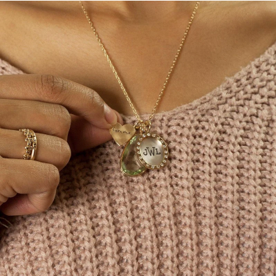 Heather B. Moore Monogram Oval Charm