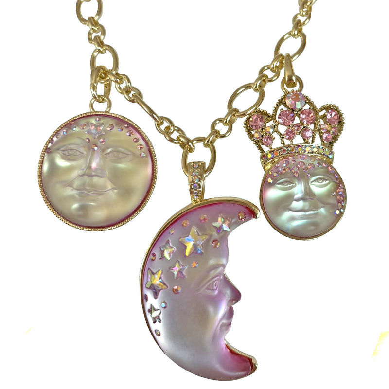moonbin & sanha wonderwall アクセサリーセット Venus Mystic Seaview Moon 35mm Open Ring Charm (Goldtone/Mystic