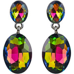 Mystic Vitrial Empress Necklace & Earrings Set (Silvertone)