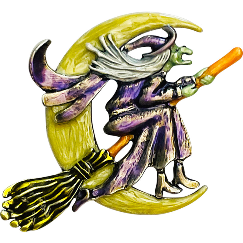 "One Of A Kind" Witchy Poo Pin Pendant (Silvertone)