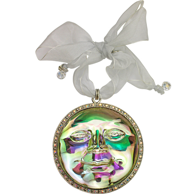 Seaview Water Moon Ornament (Silvertone)