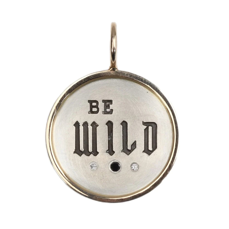Heather B. Moore Silver & Gold Be Wild Round Charm