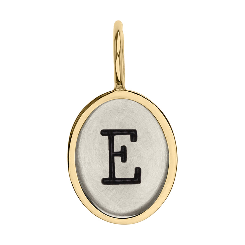 Heather B. Moore Single Initial Oval Charm