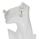 Sparkleicious Christmas Tree Pierced Earrings (Goldtone)