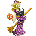 Stella By Starlight Witch Pin Pendant (Goldtone)