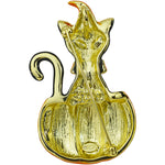 Salem Witch Kitty Pin Pendant (Goldtone)