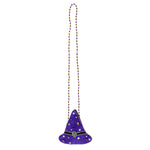 Stella Witch Hat Beaded Crossbody Purse (Twilight Purple)