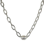 Fame Chain Magnetic Interchangeble Necklace (Sterling Silvertone)