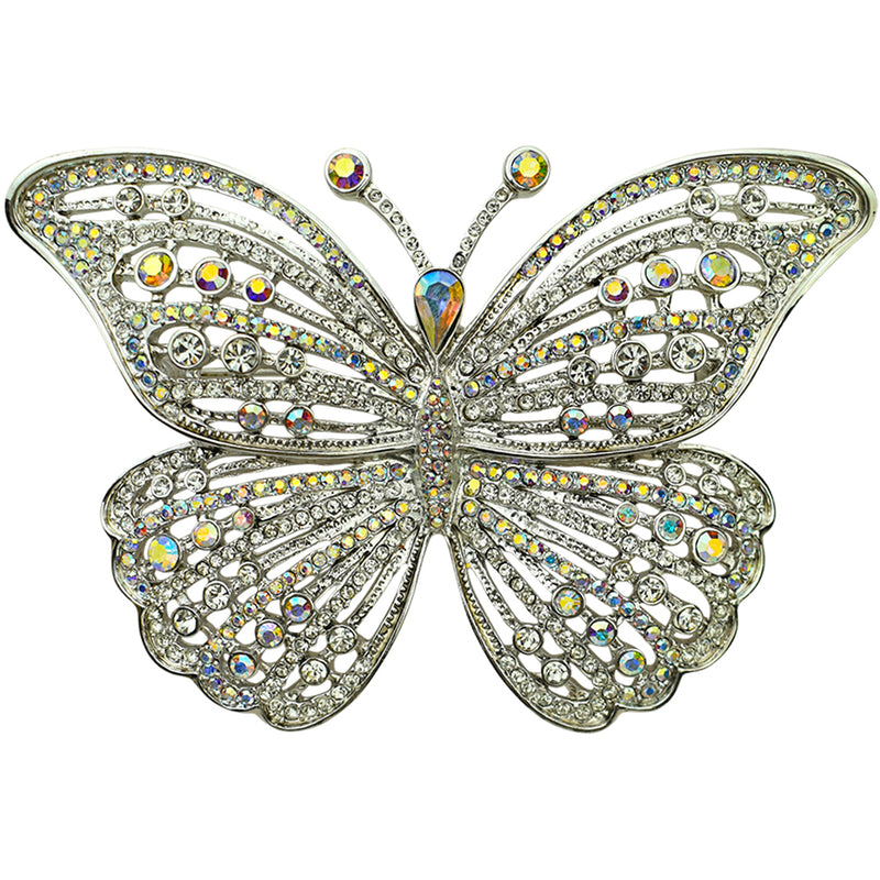 Majestic Butterfly Pin (Sterling Silvertone)