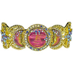 Mystic Seaview Moon Spellcaster Cuff Bracelet (Goldtone/Mystic Iridis)
