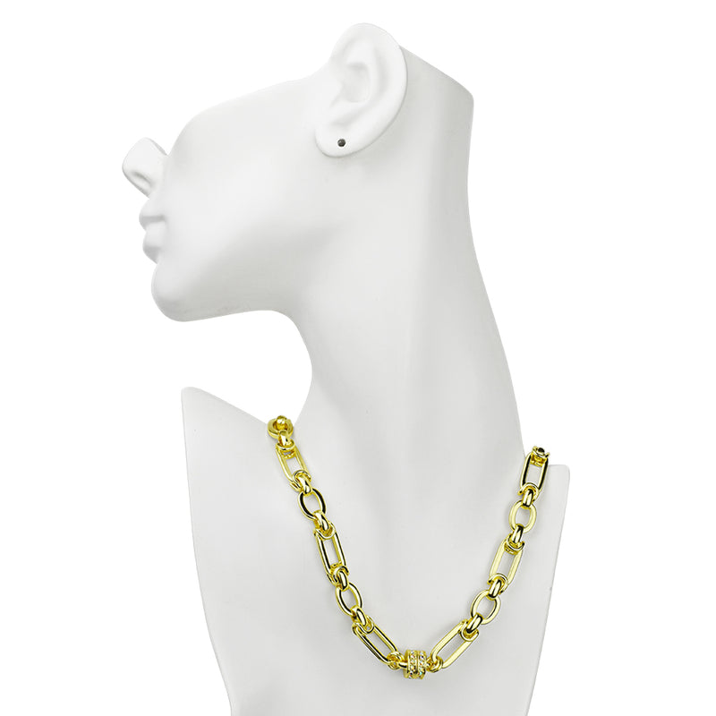 Lux Link Magnetic Interchangeable Necklace (Goldtone)