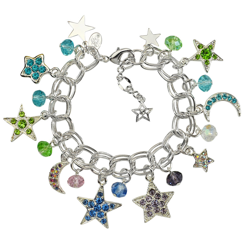 Star Dancer Charm Bracelet (Sterling Silvertone)