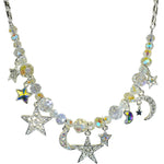 Crystal Star Dancer Necklace (Sterling Silvertone)