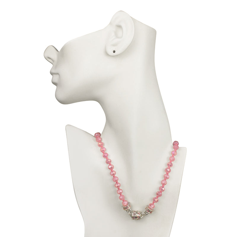 Crystal Goddess 8mm Beaded Interchangeable Magnetic Necklace