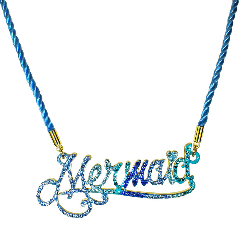 Mermaid Magic Cord Necklace (Goldtone)