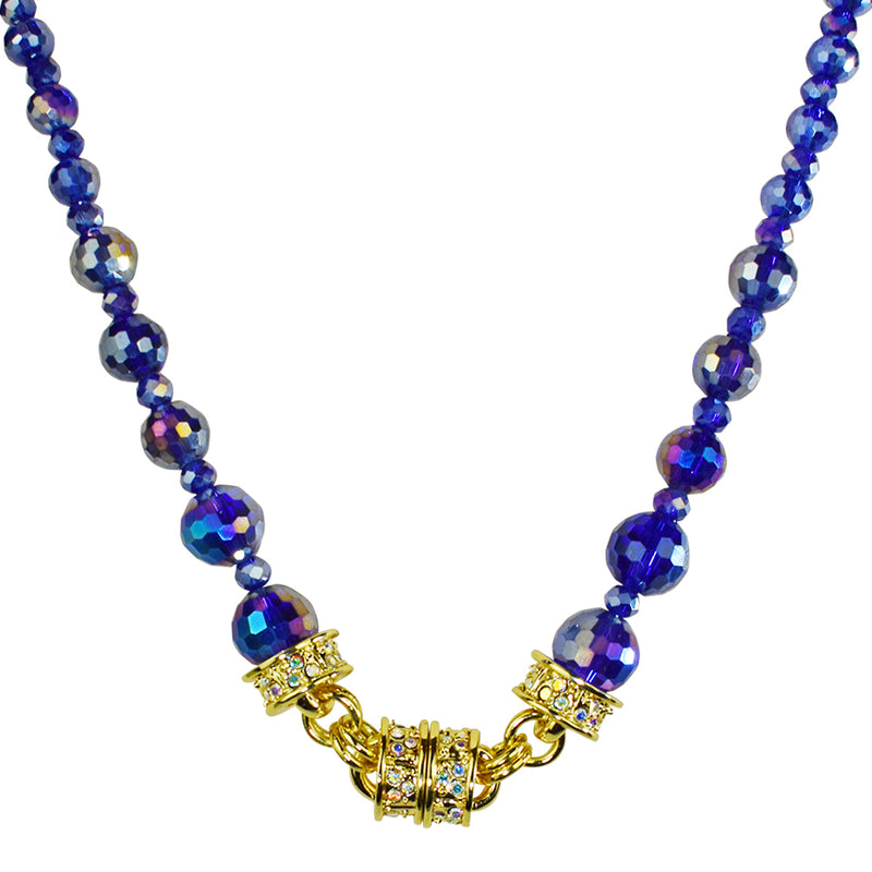 Ancient Roman Cobalt Blue Glass Beaded Necklace - Ancient Roman Antiquities  | Ancient & OrientalAncient & Oriental