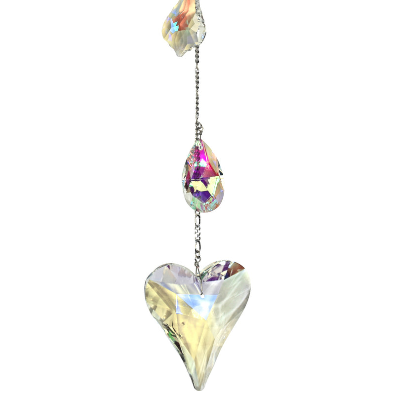 Hearts Desire Crystal 16" Shimmer (Silvertone)