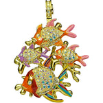 Fish Fun In The Coral Magnetic Enhancer (Goldtone)