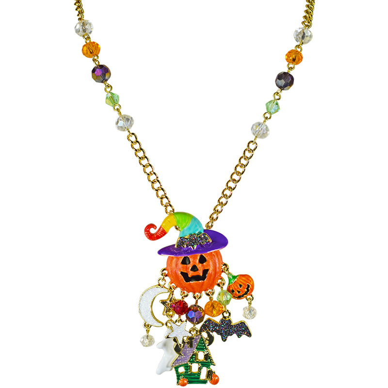 Halloween Central Necklace (Goldtone)