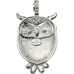 Sugar Skull Hooty Owl Magnetic Enhancer (Sterling Silvertone)