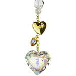 Pure Of Heart Crystal 10 1/2" Shimmer (Goldtone)