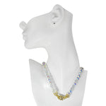 Divine Beaded 10mm Magnetic Interchangeable Necklace (Goldtone/Crystal AB)