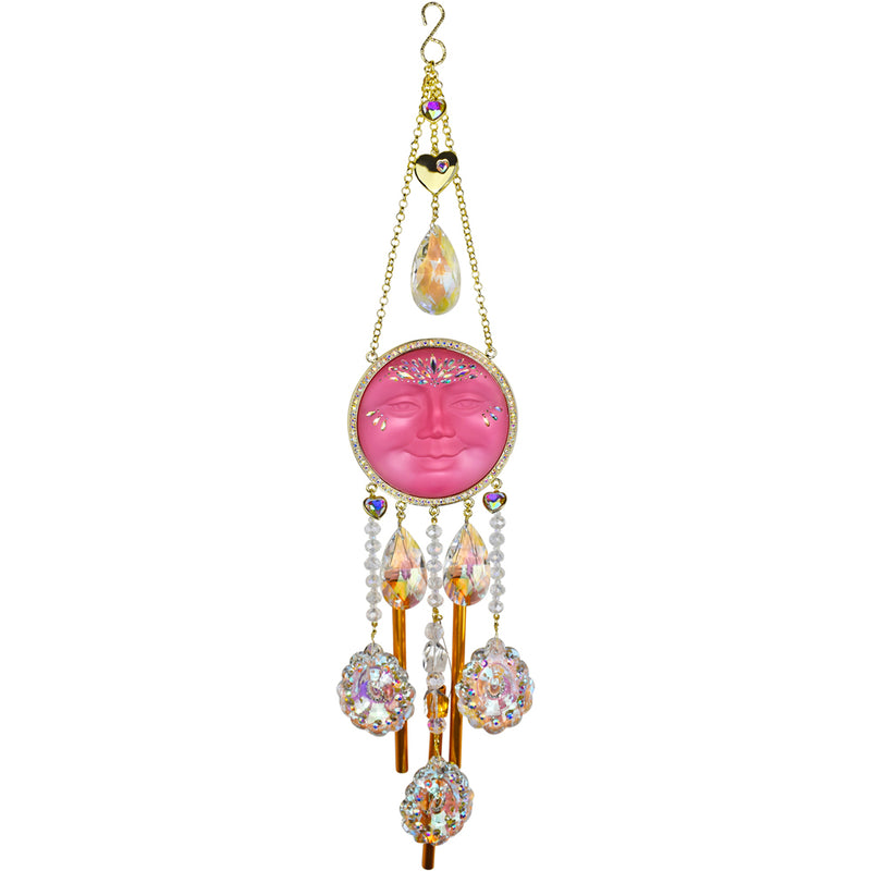 45th Anniversary Special Crystal Wonder Grand Dutchess Wind Chime & Shimmer Set (Goldtone/Misty Rose)