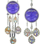 45th Anniversary Special Crystal Wonder Grand Dutchess Wind Chime & Shimmer Set (Sterling Silvertone/Misty Lavender)