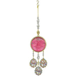 45th Anniversary Special Crystal Wonder Grand Dutchess Wind Chime & Shimmer Set (Goldtone/Misty Rose)