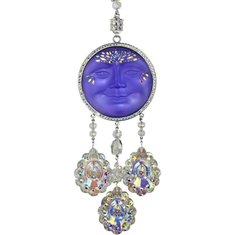 45th Anniversary Special Crystal Wonder Grand Dutchess Wind Chime & Shimmer Set (Sterling Silvertone/Misty Lavender)