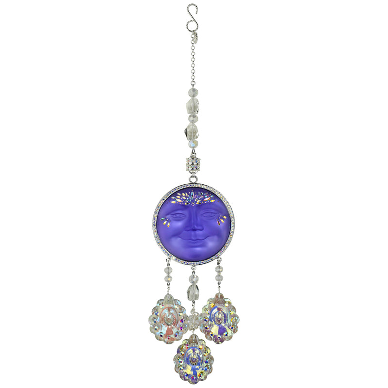 45th Anniversary Special Crystal Wonder Grand Dutchess Wind Chime & Shimmer Set (Sterling Silvertone/Misty Lavender)