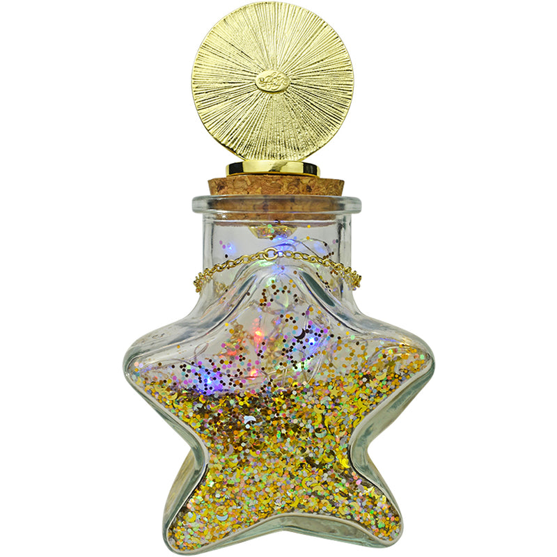 Grand Dutchess Seaview Moon Follydust Light Up Bottle (Goldtone/Twilight Purple)