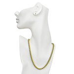 Divine Luxury Box Chain Magnetic Closure 18" Necklace (Goldtone)