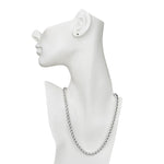 Divine Luxury Box Chain Magnetic Closure 30" Necklace (Sterling Silvertone)