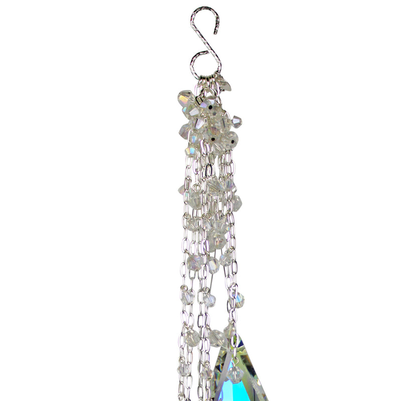 Shimmering Elegance Crystal Shimmer Chime (Sterling Silvertone)