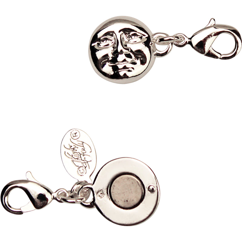 Seaview Moon Double Claw Magnetic Closure (Sterling Silvertone)