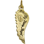 Fly Home Angel Open Ring Charm (Goldtone)