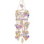 Forever Loved Crystal Heart Chandelier Windchime (Goldtone)(Signature Required)