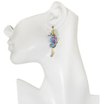 Seahorse Magic Leverback Earrings (Goldtone)