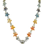 Magical Crystal Starfish Magnetic Interchangeable Necklace (Sterling Silvertone)