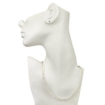 Shimmer Bead 18" Necklace (Sterling Silvertone/Crystal Ab)