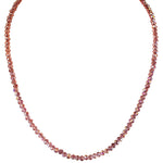 Shimmer Bead 18" Necklace (Sterling Silvertone/Purple)
