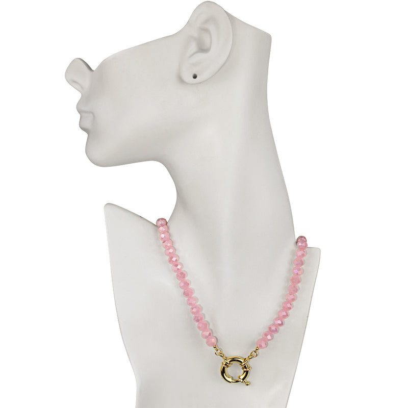 Crystalized 8mm Beaded Sailor Clasp Charm 18